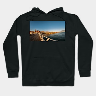 Fish eye view of Cromer at sunrise captured from the pier Hoodie